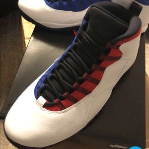 Blue and red Jordan’s